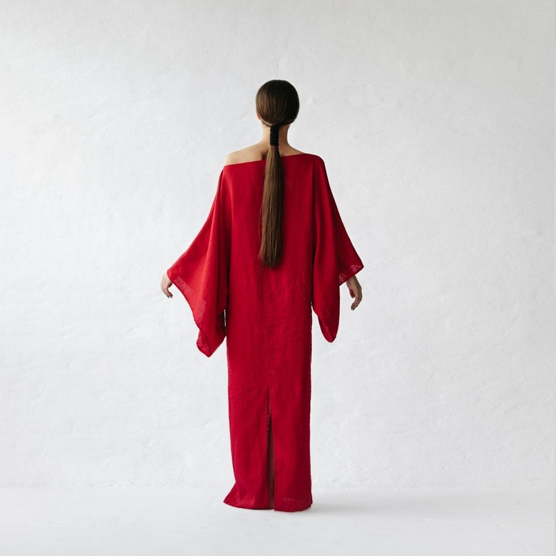Seaside Tones Kiko Dress - Red, L/XL