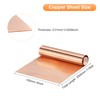 sourcing map Copper Sheet Roll 3500mm x 100mm x 0.01mm,