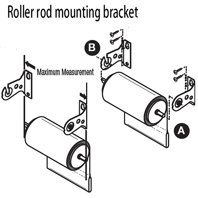 Roller Window Shade Mount Bracket ZZLZX 1 Pair Roller Window