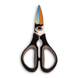 Starfrit Gourmet OMG! Pelican Scissors - Stainless Steel Blades - Soft Touch Handles - Can Crack Nuts