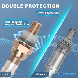 KUIPERAUTO Oxygen Sensor Upstream + Downstream 234-4012 15703 13474 234-4018 Compatible for Chevy Silverado GMC Sierra 16 Bolts 4L60E Transmission 1996-2002 (Set of 4)