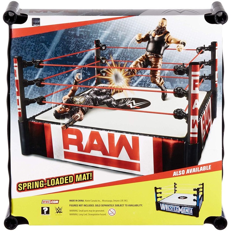 WWE Superstar Wrestling Ring, RAW, Complete with Pro-Tension Technology and