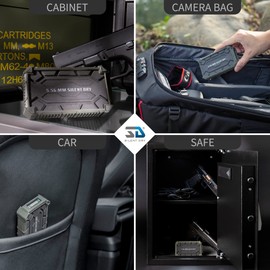 Silent Dry Gun Safe Dehumidifier, Reusable mini Portable Dryer effective for up to 20L, Fast renew and remover for Gun/Safe/Camera/Instrument, Pioneer, 1 piece (Ranger Green)