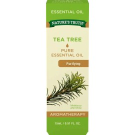 Pure Essential SM Nature's Truth Aromatherapy 100% Pure Essential Oil, Tea Tree, 0.5 Fl Oz