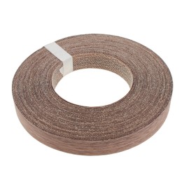 Edge Banding, PNXKTXO 3/4" 50ft Roll Wood Veneer Strips with Hot Melt Adhesive, Iron-on Wood Banding Strips for Cabinet Repair Furniture Restoration Wood Trim Walnut