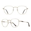 RB.Pilot Classic Square Polygon Reading Glasses for Men Women Light