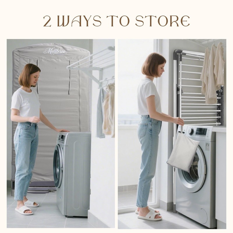 Mellbree Heated Airer Cover for DrySoon Deluxe 3-Tier Airer.
