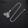 TENDER LIHOME Collar Dije Trisquel Celta Vikingo Triskele Triple Espiral