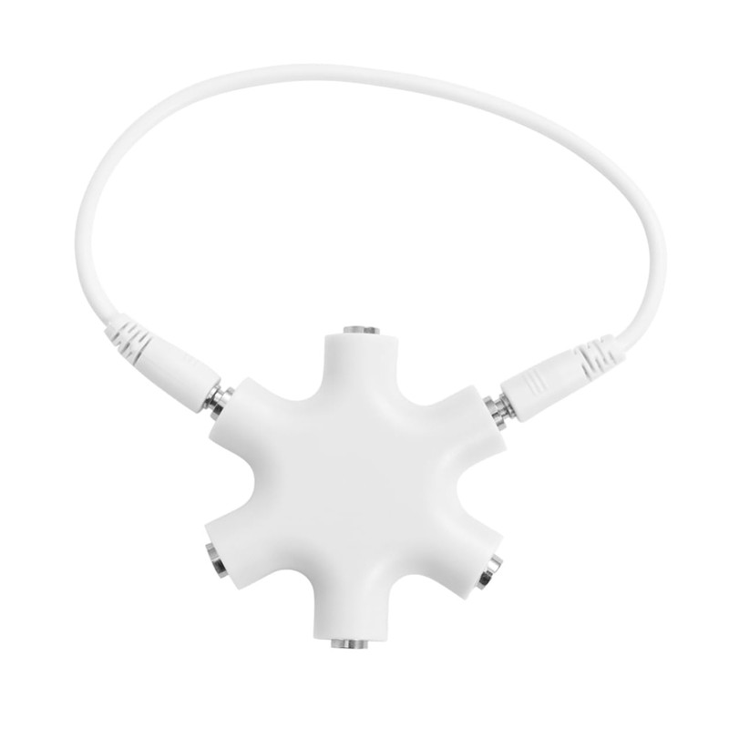 OSALADI 3pcs Way Audio Splitter Snowflake Design Headphone Adapter for