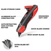 HAUTMEC Heavy Duty Self-Retracting Utility Knife, Safety Box Cutter with
