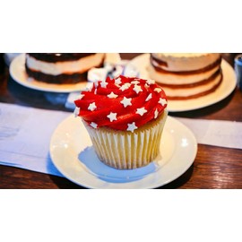 EDIBLE ACCENTS WHITE STARS - Gluten-free, Egg Free, Nuts Free, Kosher, Sprinkle Medley Mix, For Baking, Decorating, Cookies, Cupcakes, Cakes, Topping, Jimmies, Sugar Shapes