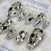 Clear Full Stone Gra Handmade Nail Tip Pedi Tip -