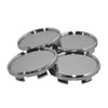 68/63 mm Wheel Centre Cap Hub Cap Universal Chrome Grey