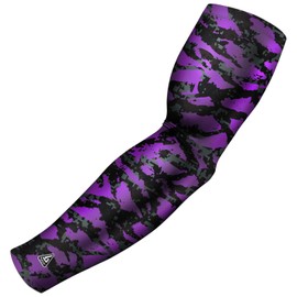 B-Driven Pro-Fit Sports Compression Arm Sleeve for Men Women & Youth Camouflage Designs – Support Circulation & Cooling for Baseball, Football, Basketball, & Outdoor Sports Protective Sleeve (Single)