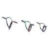 9PCS Lure Fishing Rod Guide Ring Set Stainless Steel Ceramic