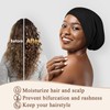OLESILK Silk-Bonnet for Curly Hair, Silk Hair Bonnet for Sleeping,