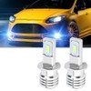 2Pcs H3 80W 8000K LED Fog Light Bulb Lamp Ice