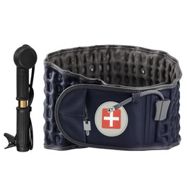 Cinturón De Descompresión Para La Espalda, Aparato Ortopédico Inflable Para Aliviar El Dolor Lumbar, Dispositivo De Tracción Lumbar Con Bomba Manual, 