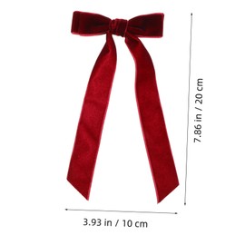 Vaguelly 3 Pcs Velvet Bow Hair Clips for Soft Gentle Hair Accessories for Any Occasion Multiple Colors Easy to Use