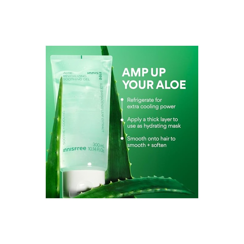 innisfree Aloe Vitalizing Soothing Gel Hydrating Face & Body Moisturizer