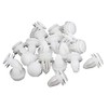 uxcell 20 Pcs Plastic White Rivet Door Panel Clips Fastener