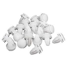 uxcell 20 Pcs Plastic White Rivet Door Panel Clips Fastener for Vehicle Truck