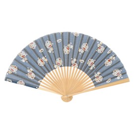 Doraemon Women's 38804001B Fan Female 38804001B Blue [B] Approx. Width 15.0 x Height 8.3 inches (38 cm) x Height 8.3 inches (21 cm), Blue [B]
