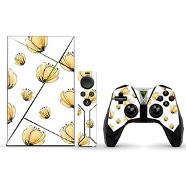 MightySkins Skin Compatible with NVIDIA Shield TV wrap Cover Sticker Skins Yellow Poppy