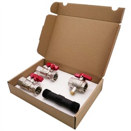 Zähler Plattform Installation Kit Heat Meter 3/4 Inch Direct Measurement Ball Valves Fitting
