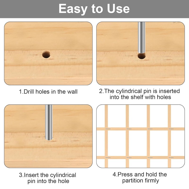 Stainless Steel Dowel Pins, 8mm x 30mm, Set of 10,
