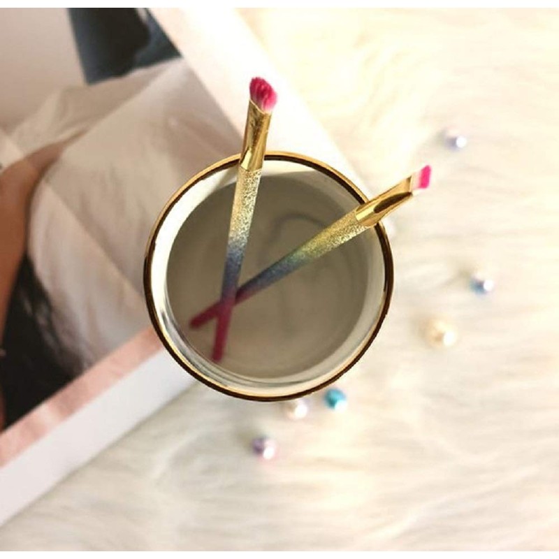 TK.Felly Makeup Brush Case Stand Marble Style Brush Holder Nail
