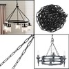 SEUNMUK 2 Pack 20 Feet Black Chain for Hanging Lamp,