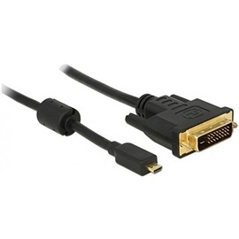 Delock 83586 Video Cable Adapter – Video Cable Adapters (Micro-HDMI, DVI-D, Male, Male, Gold, Black)
