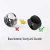 LB-LAIBA Glass Clips Clamps Holder, Round Shape Wall-Mounted Mirrors Bracket,