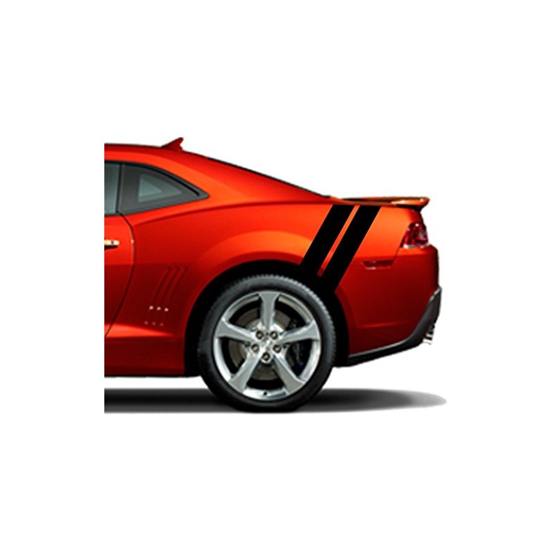 4 Inch Rear Fender Hash Mark Double Bars Racing Stripes