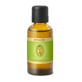 PRIMAVERA Ätherisches Öl Zitrone bio 50 ml - Aromaöl, Duftöl, Aromatherapie - erfrischend, konzentrationsfördernd, aufmunternd - vegan