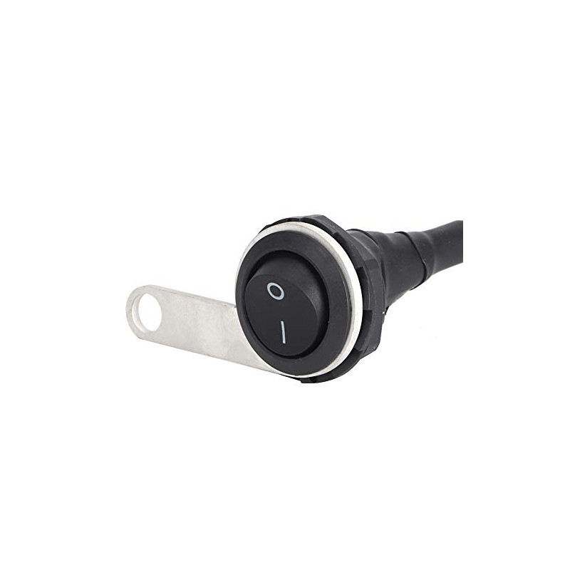 Motorcycle Waterproof Switch Motorcycle Headlight Switch Waterproof Single Steel Headlight