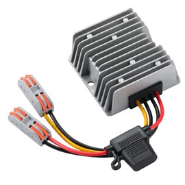 MZHOU DC 9V-32V to 12V10A Voltage Converter, 24V Step Down to 12V 120W Buck With Safety Fuse and Clamps, Voltage Regulator, Power Supply Adapter, Truck Step-Down Volt