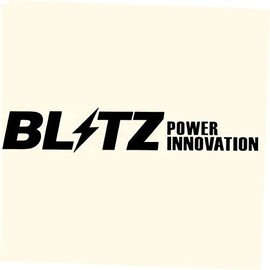 2 Pieces Auto Car Vinyl Racing Decal Sticker for "Blitz" Power Innovation Racing Decal Sticker Black Size 9"x1.7"