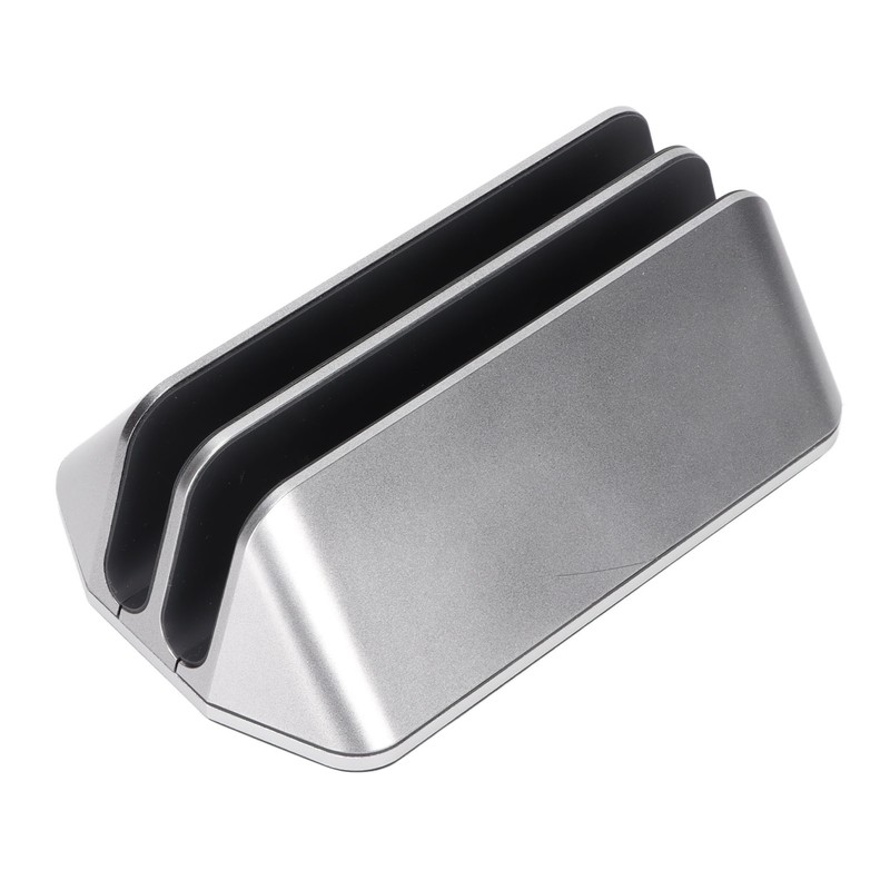 Dual Laptop Stand Vertical 3D Curved Appearance Aluminum Alloy Adjustable