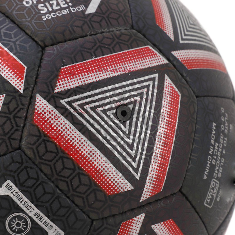 Reflective Soccer Ball Standard Size 5 Durable PU Leather Luminous