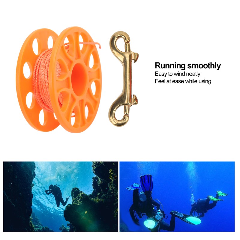 Diving Spool Plastic Prevent Winding Lightweight Diving Finger Reel with