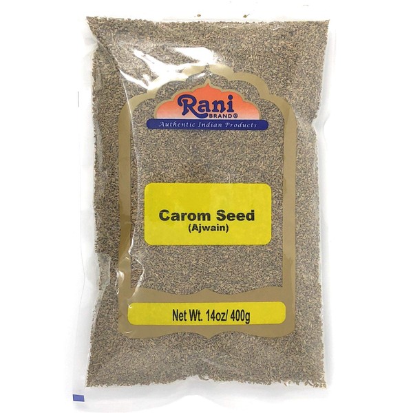 Rani Ajwain Seeds (Carom Bishops Weed) Spice Whole 14oz (400g) ~ Natural | Vegan | Gluten Free Ingredients | NON-GMO | Indian Origin