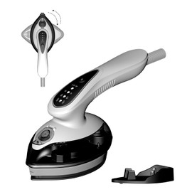 Portable Steam Iron for Clothes, 1100W, 20g/min Steam Flow, 120ML Large Tank, 25s Fast Heat Up, Ceramic Soleplate, 5.8Ft Cord, Small Iron for Travel, Home Use