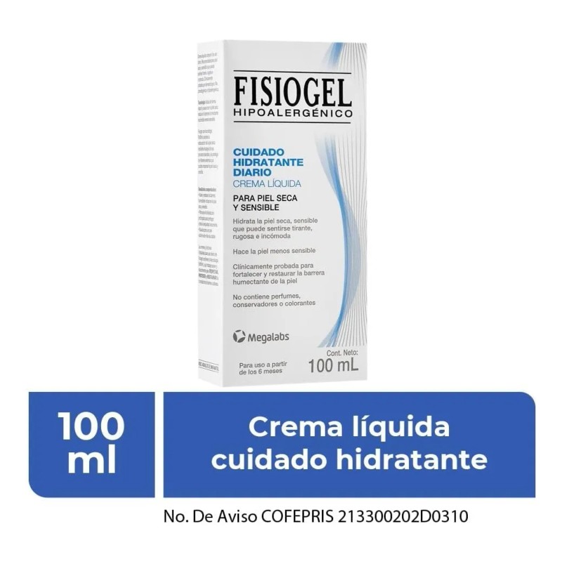 Fisiogel Crema | Hidratante Facial Diurno | Piel Sensible