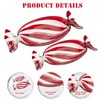 SHOWLOUE - Plato navideño, plato de cristal para dulces, platos