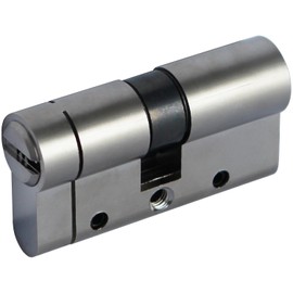 SEPOX 40/40 Euro Door Lock Cylinder with 5 Keys Anti Snap Standard 6-Pin Security Euro Profile Nickel Plated Barrel Door Lock 80mm