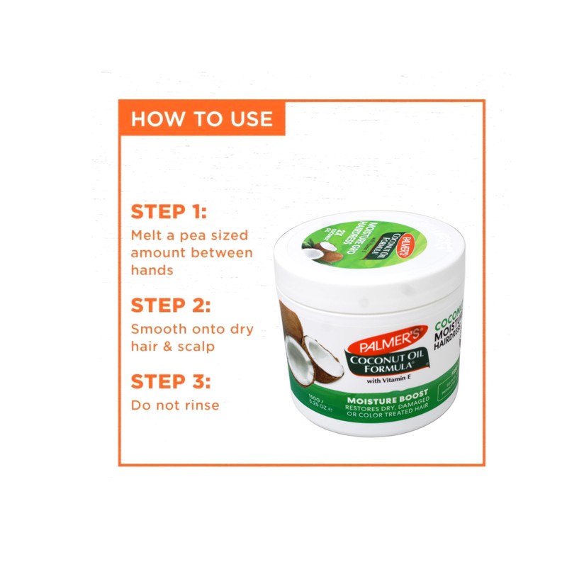 Palmer's Coconut Oil Moisture Gro Hairdress Jar 5.25 Ounce (155ml)