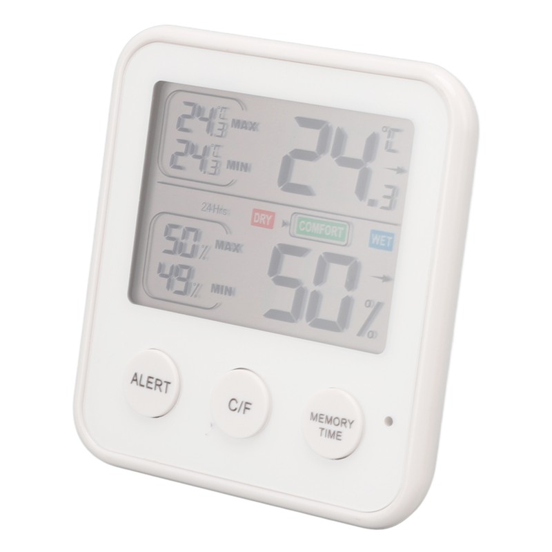 Room Thermometer 3.7in LCD Display High Accuracy Comfort Level Indicator