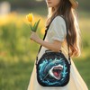 SEANATIVE Cartoon Shark Print Lunch Bag Insulated Lunch Box for